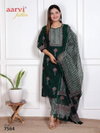 Ajrakh Vol 4 By Aarvi Pure Cotton Kurti With Bottom Dupatta Exporters In India
